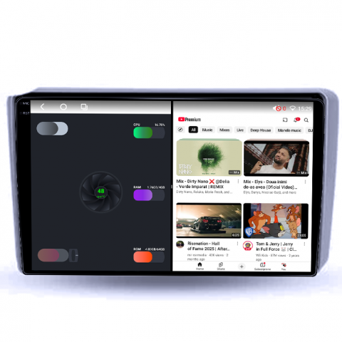 Navigatie dedicata Hyundai Getz 2004-2006, 4GB RAM 64GB ROM, Octacore, Android 14, Display QLED 1K 9", Carplay&Android Auto, SIM 4G, Ventilator Activ [2]
