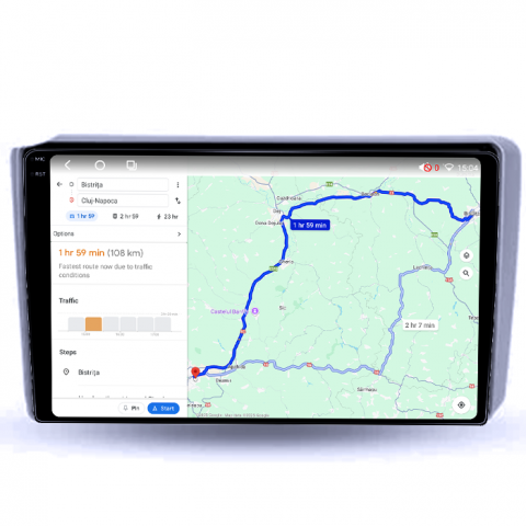 Navigatie dedicata Hyundai Getz 2004-2006, 4GB RAM 64GB ROM, Octacore, Android 14, Display QLED 1K 9", Carplay&Android Auto, SIM 4G, Ventilator Activ [4]
