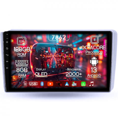 Getz 2004-2006 - Navigatie dedicata Hyundai Getz 2004-2006, 8GB RAM 128GB ROM, Octacore, Platforma 7862,Android 13, Display QLED 9”, Suporta camera 360º, DSP, Carplay&Android Auto, SIM 4G, Ventilator Activ