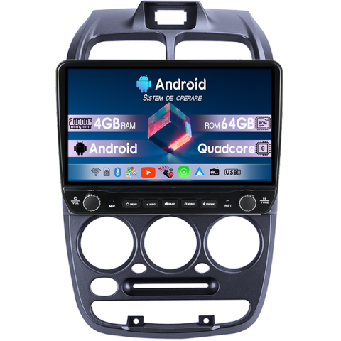 GETZ 2002-2011 - Navigatie dedicata Hyundai GETZ 2002-2011 Tesla cu butoane rotative model 2024, 4GB RAM 64GB ROM, Procesor Quadcore, Android 14, Display QLED 10", DSP, Carplay&Android Auto
