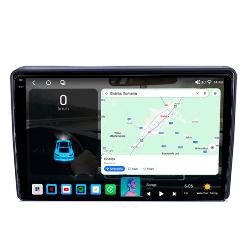 Navigatie dedicata Hyundai H1 2007-2015, 4GB RAM 64GB ROM, Procesor Qualcomm Octacore, Android 14, Rezolutie 2K, Display QLED 9", DSP, Carplay&Android Auto, SIM 4G [1]