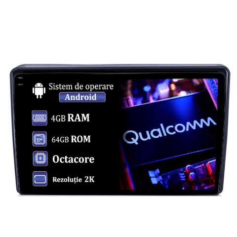 H1 2007-2015 - Navigatie dedicata Hyundai H1 2007-2015, 4GB RAM 64GB ROM, Procesor Qualcomm Octacore, Android 14, Rezolutie 2K, Display QLED 9", DSP, Carplay&Android Auto, SIM 4G