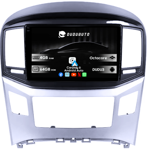 Navigatii Dedicate - Navigatie dedicata Hyundai H1 2017-2018, DUDU3, 4GB RAM 64GB ROM, Octacore, Platforma 8581, Android, Display QLED 9", DSP, Carplay&AndroidAuto