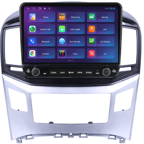 Navigatie dedicata Hyundai H1 2017-2018 Tesla cu butoane rotative model 2024, 4GB RAM 64GB ROM, Procesor Quadcore, Android 14, Display QLED 10", DSP, Carplay&Android Auto [2]