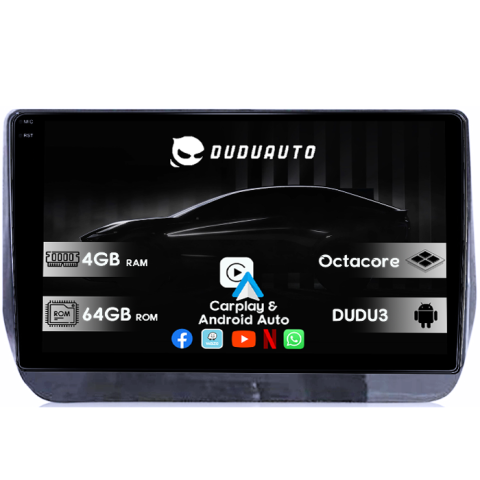 Navigatii Dedicate - Navigatie dedicata Hyundai H1 2019, DUDU3, 4GB RAM 64GB ROM, Octacore, Platforma 8581, Android, Display QLED 9", DSP, Carplay&AndroidAuto