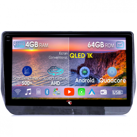 H1 2019 - Navigatie dedicata Hyundai H1 2019, 4GB RAM 64GB ROM, Octacore, Android 14, Display QLED 1K 9", Carplay&Android Auto, SIM 4G, Ventilator Activ