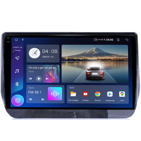 Navigatie dedicata Hyundai H1 2019, 4GB RAM 64GB ROM, Quad Core, Display 9" QLED 1K, Carplay, Android 14, Bluetooth, Magazin Play, Suport Camere AHD [1]