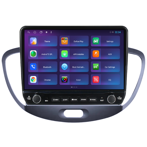 Navigatie dedicata Hyundai i10 2007-2013 Tesla cu butoane rotative model 2024, 4GB RAM 64GB ROM, Procesor Quadcore, Android 14, Display QLED 10", DSP, Carplay&Android Auto [3]