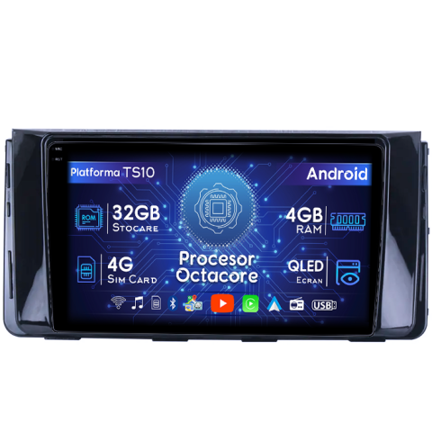 H350 - Navigatie dedicata Hyundai H350 2015+, 4GB RAM 32GB ROM, Octacore, Android 14, Display QLED 1K 9", DSP, Carplay&Android Auto, SIM 4G, Bluetooth, Ventilator Activ