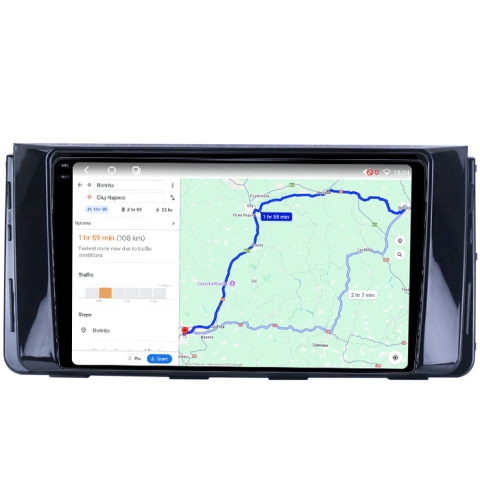 Navigatie dedicata Hyundai H350, 4GB RAM 64GB ROM, Procesor Qualcomm Octacore, Android 14, Rezolutie 2K, Display QLED 9", DSP, Carplay&Android Auto, SIM 4G [4]