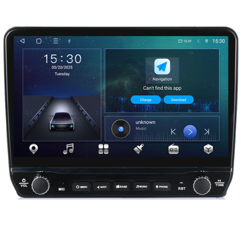 Navigatie dedicata Hyundai H1 2007-2015 Tesla cu butoane rotative model 2024, 4GB RAM 64GB ROM, Procesor Quadcore, Android 14, Display QLED 10", DSP, Carplay&Android Auto [4]