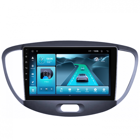 Navigatie dedicata Hyundai i10 2007-2013, 8GB RAM 128GB ROM, Octacore, Platforma TS18, Android 13, Display QLED 9”, Suporta camera 360º, DSP, Carplay&Android Auto, SIM 4G, Ventilator Activ [2]