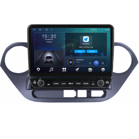 Navigatie dedicata Hyundai I10 2014-2017 Tesla cu butoane rotative model 2024, 4GB RAM 64GB ROM, Procesor Quadcore, Android 14, Display QLED 10", DSP, Carplay&Android Auto [5]