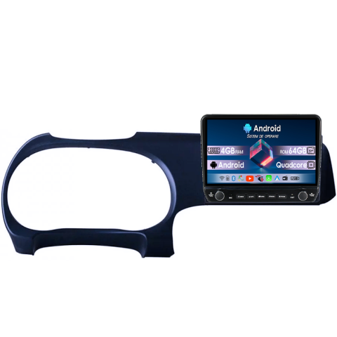 Navigatii Dedicate - Navigatie dedicata Hyundai i10 2019 Tesla cu butoane rotative model 2024, 4GB RAM 64GB ROM, Procesor Quadcore, Android 14, Display QLED 10", DSP, Carplay&Android Auto