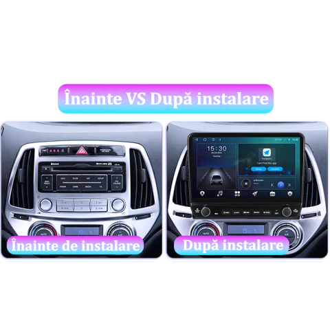 Navigatie dedicata Hyundai I20 2012-2014 Tesla cu butoane rotative model 2024, 4GB RAM 64GB ROM, Procesor Quadcore, Android 14, Display QLED 10", DSP, Carplay&Android Auto [4]