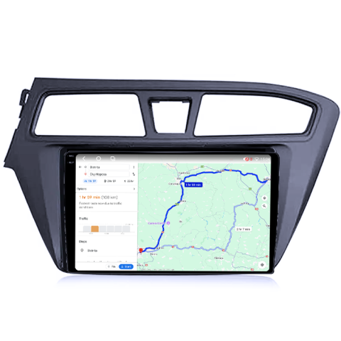Navigatie dedicata Hyundai I20 2015-2017, 4GB RAM 64GB ROM, Procesor Qualcomm Octacore, Android 14, Rezolutie 2K, Display QLED 9", DSP, Carplay&Android Auto, SIM 4G [4]