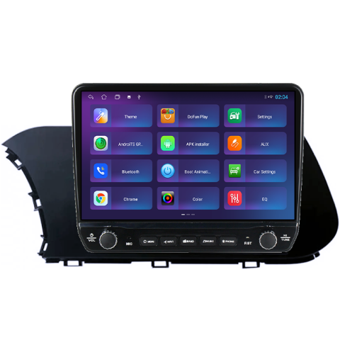 Navigatie dedicata Hyundai i20 2021 Tesla cu butoane rotative model 2024, 4GB RAM 64GB ROM, Procesor Quadcore, Android 14, Display QLED 10", DSP, Carplay&Android Auto [4]