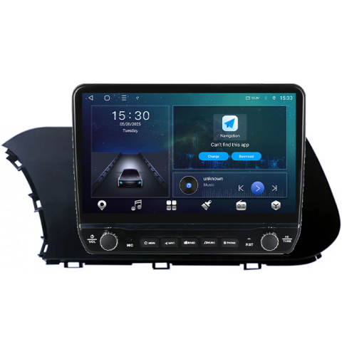 Navigatie dedicata Hyundai i20 2021 Tesla cu butoane rotative model 2024, 4GB RAM 64GB ROM, Procesor Quadcore, Android 14, Display QLED 10", DSP, Carplay&Android Auto [6]