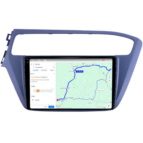 Navigatie dedicata Hyundai I20 2017-2018, 4GB RAM 64GB ROM, Procesor Qualcomm Octacore, Android 14, Rezolutie 2K, Display QLED 9", DSP, Carplay&Android Auto, SIM 4G [4]