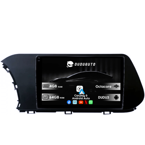 Navigatii Dedicate - Navigatie dedicata Hyundai i20 2021, DUDU3, 4GB RAM 64GB ROM, Octacore, Platforma 8581, Android, Display QLED 9", DSP, Carplay&AndroidAuto
