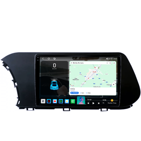 Navigatie dedicata Hyundai i20 2021, 4GB RAM 64GB ROM, Procesor Qualcomm Octacore, Android 14, Rezolutie 2K, Display QLED 9", DSP, Carplay&Android Auto, SIM 4G [1]
