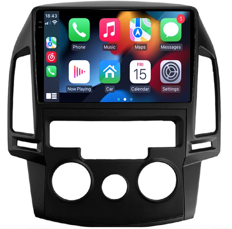 Navigatie dedicata Hyundai i30 2007-2012, clima manuala, 12GB RAM 256GB ROM, Android 13, Rezolutie 2K, Display QLED, 9", DSP, Carplay, Android Auto, Internet, Youtube, Waze, Wi Fi, USB [1]