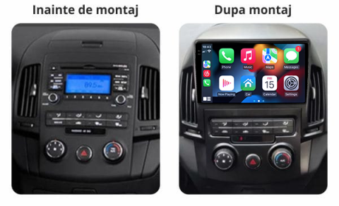 Navigatie dedicata Hyundai i30 2007-2012, clima manuala, 4GB RAM 64GB ROM, Octacore, Android 14, Display QLED 1K 9", Carplay&Android Auto, SIM 4G, Ventilator Activ [6]