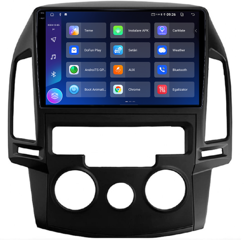 Navigatie dedicata Hyundai i30 2007-2012, clima manuala,, 4GB RAM 64GB ROM, Quad Core, Display 9" QLED 1K, Carplay, Android 14, Bluetooth, Magazin Play, Suport Camere AHD [5]