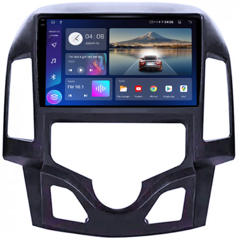 Navigatie dedicata Hyundai i30 2007-2012, 4GB RAM 64GB ROM, Quad Core, Display 9" QLED 1K, Carplay, Android 14, Bluetooth, Magazin Play, Suport Camere AHD [3]