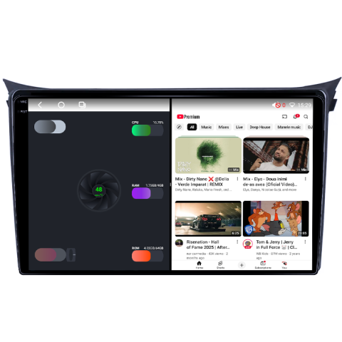 Navigatie dedicata Hyundai I30 2011-2017, 4GB RAM 64GB ROM, Procesor Qualcomm Octacore, Android 14, Rezolutie 2K, Display QLED 9", DSP, Carplay&Android Auto, SIM 4G [2]