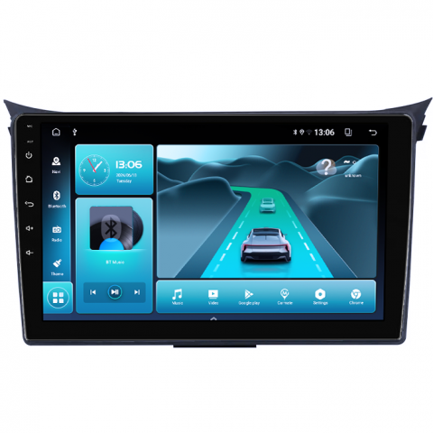 Navigatie dedicata Hyundai I30 2011-2017, 8GB RAM 128GB ROM, Octacore, Platforma TS18, Android 13, Display QLED 9”, Suporta camera 360º, DSP, Carplay&Android Auto, SIM 4G, Ventilator Activ [2]