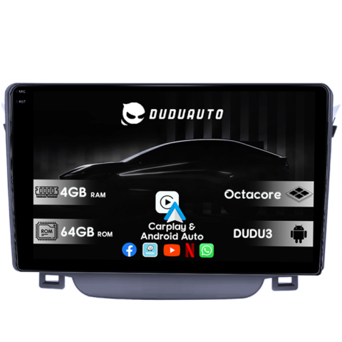 I30 2011-2017 - Navigatie dedicata Hyundai I30 2011-2015, DUDU3, 4GB RAM 64GB ROM, Octacore, Platforma 8581, Android, Display QLED 9", DSP, Carplay&AndroidAuto