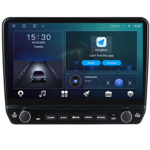 Navigatie dedicata Hyundai I40 2016 Tesla cu butoane rotative model 2024, 4GB RAM 64GB ROM, Procesor Quadcore, Android 14, Display QLED 10", DSP, Carplay&Android Auto [6]