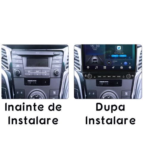 Navigatie dedicata Hyundai I40 2016 Tesla cu butoane rotative model 2024, 4GB RAM 64GB ROM, Procesor Quadcore, Android 14, Display QLED 10", DSP, Carplay&Android Auto [4]