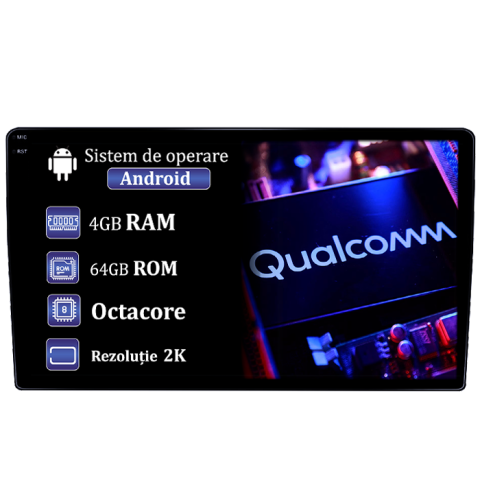 I40 2016 - Navigatie dedicata Hyundai i40 2016, 4GB RAM 64GB ROM, Procesor Qualcomm Octacore, Android 14, Rezolutie 2K, Display QLED 9", DSP, Carplay&Android Auto, SIM 4G