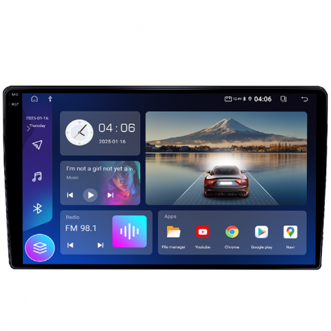 Navigatie dedicata Hyundai i40 2016, 4GB RAM 64GB ROM, Quad Core, Display 9" QLED 1K, Carplay, Android 14, Bluetooth, Magazin Play, Suport Camere AHD [1]