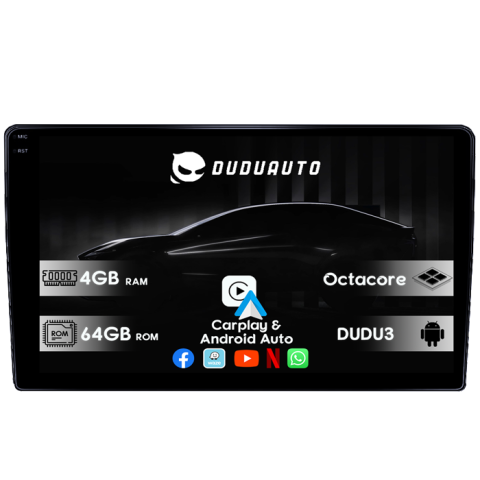 I40 2016 - Navigatie dedicata Hyundai i40 2016, DUDU3, 4GB RAM 64GB ROM, Octacore, Platforma 8581, Android, Display QLED 9", DSP, Carplay&AndroidAuto