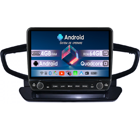 Navigatii Dedicate - Navigatie dedicata Hyundai Ioniq 2016-2020 Tesla cu butoane rotative model 2024, 4GB RAM 64GB ROM, Procesor Quadcore, Android 14, Display QLED 10", DSP, Carplay&Android Auto