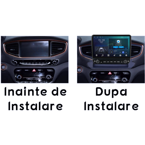 Navigatie dedicata Hyundai Ioniq 2016-2020 Tesla cu butoane rotative model 2024, 4GB RAM 64GB ROM, Procesor Quadcore, Android 14, Display QLED 10", DSP, Carplay&Android Auto [3]