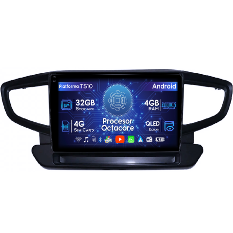 Hyundai Ioniq 2016-2020 - Navigatie dedicata Hyundai Ioniq 2016-2020, 4GB RAM 32GB ROM, Octacore, Android 14, Display QLED 1K 9", DSP, Carplay&Android Auto, SIM 4G, Bluetooth, Ventilator Activ