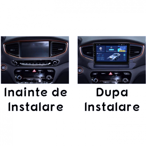Navigatie dedicata Hyundai Ioniq 2016-2020, 4GB RAM 64GB ROM, Quad Core, Display 9" QLED 1K, Carplay, Android 14, Bluetooth, Magazin Play, Suport Camere AHD [2]