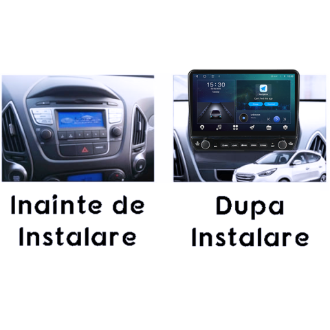 Navigatie dedicata Hyundai IX35 2009-2015 Tesla cu butoane rotative model 2024, 4GB RAM 64GB ROM, Procesor Quadcore, Android 14, Display QLED 10", DSP, Carplay&Android Auto [4]