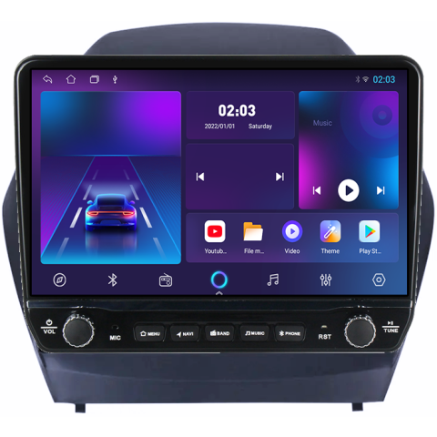 Navigatie dedicata Hyundai IX35 2009-2015 Tesla cu butoane rotative model 2024, 4GB RAM 64GB ROM, Procesor Quadcore, Android 14, Display QLED 10", DSP, Carplay&Android Auto [5]