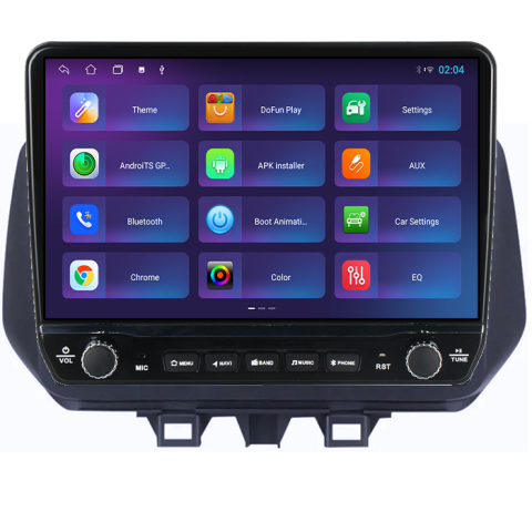 Navigatie dedicata Hyundai IX 35 2019+ Tesla cu butoane rotative model 2024, 4GB RAM 64GB ROM, Procesor Quadcore, Android 14, Display QLED 10", DSP, Carplay&Android Auto [2]