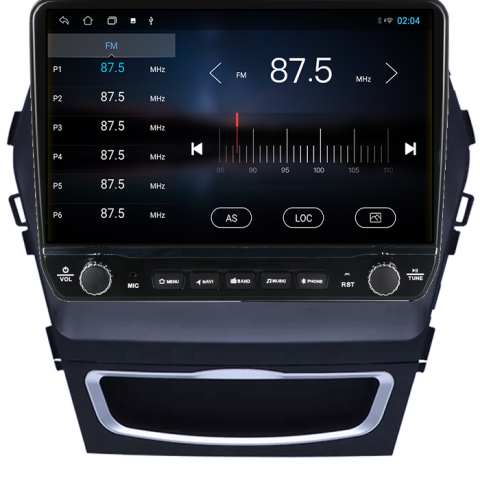 Navigatie dedicata Hyundai Santa Fe IX 45 2012-2017 Tesla cu butoane rotative model 2024, 4GB RAM 64GB ROM, Procesor Quadcore, Android 14, Display QLED 10", DSP, Carplay&Android Auto [1]