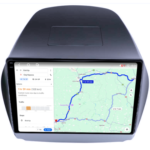 Navigatie dedicata Hyundai IX35 2009-2015, 4GB RAM 64GB ROM, Procesor Qualcomm Octacore, Android 14, Rezolutie 2K, Display QLED 9", DSP, Carplay&Android Auto, SIM 4G [5]