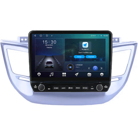 Navigatie dedicata Hyundai Ix 35 2014-2018 Tesla cu butoane rotative model 2024, 4GB RAM 64GB ROM, Procesor Quadcore, Android 14, Display QLED 10", DSP, Carplay&Android Auto [5]