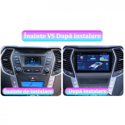 Navigatie dedicata Hyundai IX45 2013-2017, 8GB RAM 128GB ROM, Octacore, Platforma TS18, Android 13, Display QLED 9”, Suporta camera 360º, DSP, Carplay&Android Auto, SIM 4G, Ventilator Activ [4]