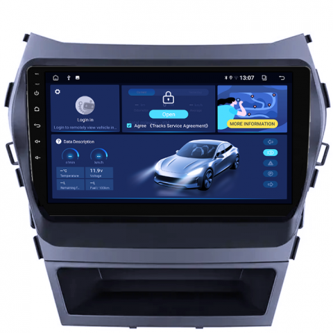 Navigatie dedicata Hyundai IX45 2013-2017, 8GB RAM 128GB ROM, Octacore, Platforma TS18, Android 13, Display QLED 9”, Suporta camera 360º, DSP, Carplay&Android Auto, SIM 4G, Ventilator Activ [1]