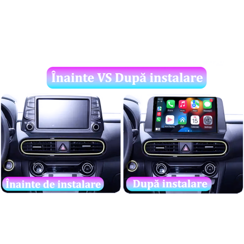 Navigatie dedicata Hyundai Kona 2018-2020, 4GB RAM 64GB ROM, Procesor Qualcomm Octacore, Android 14, Rezolutie 2K, Display QLED 10", DSP, Carplay&Android Auto, SIM 4G [6]